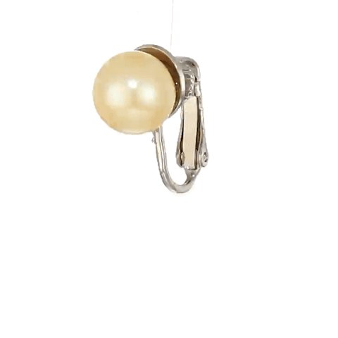 1928 Jewelry Petite Classic Faux Pearl Clip On Earrings