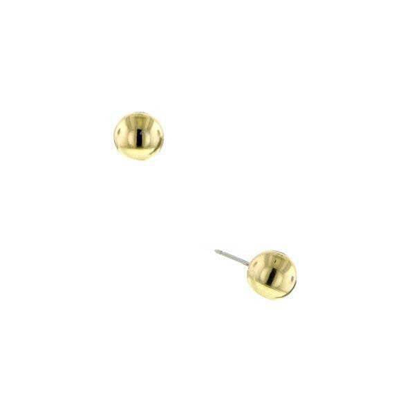 1928 Jewelry Polished Gold Stud Earrings