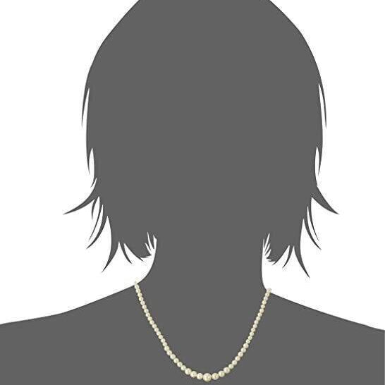 1928 Jewelry Bridal Eloquence 18" Delicate Graduated Glass Faux Pearl Strand Necklace