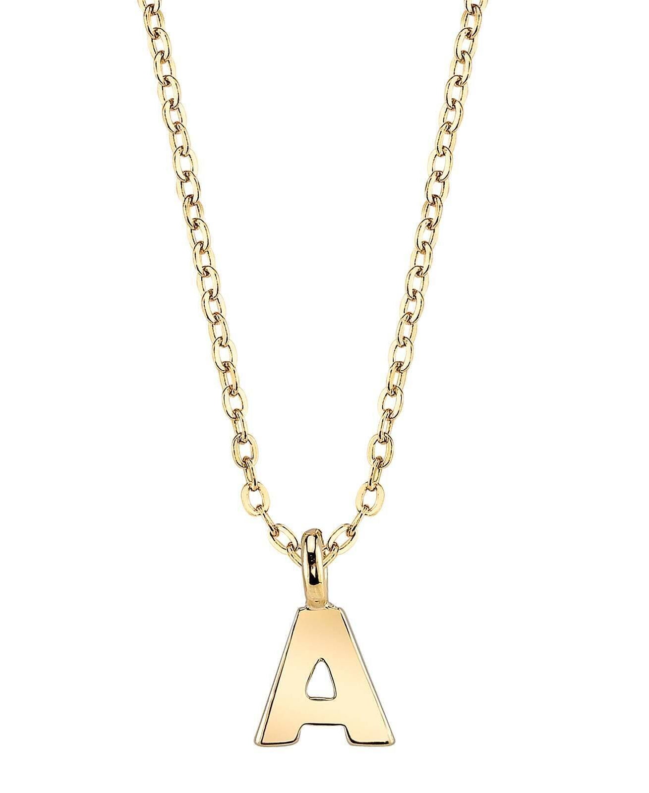 1928 Jewelry Initial Letter Pendant Necklace 20"