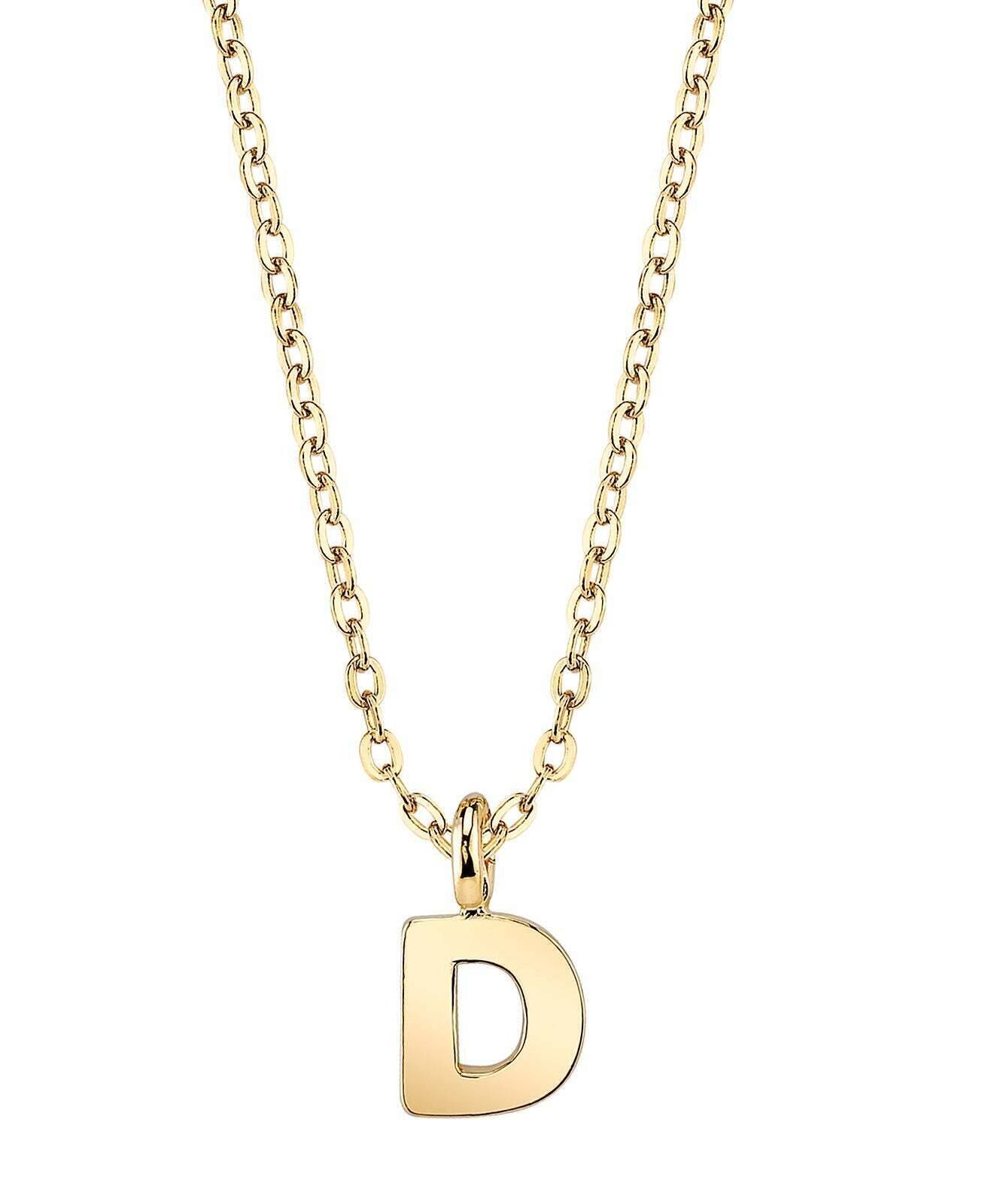 1928 Jewelry Initial Letter Pendant Necklace 20"