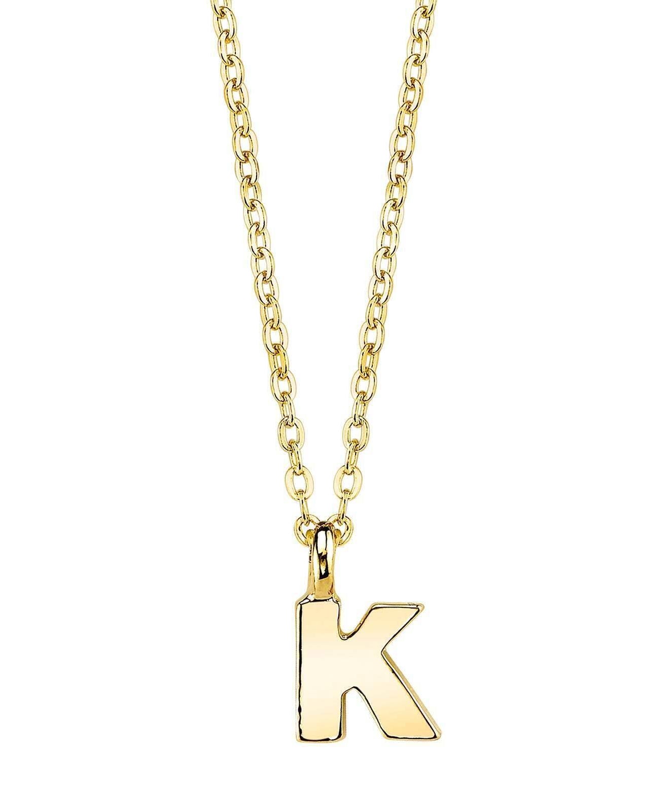 1928 Jewelry Initial Letter Pendant Necklace 20"