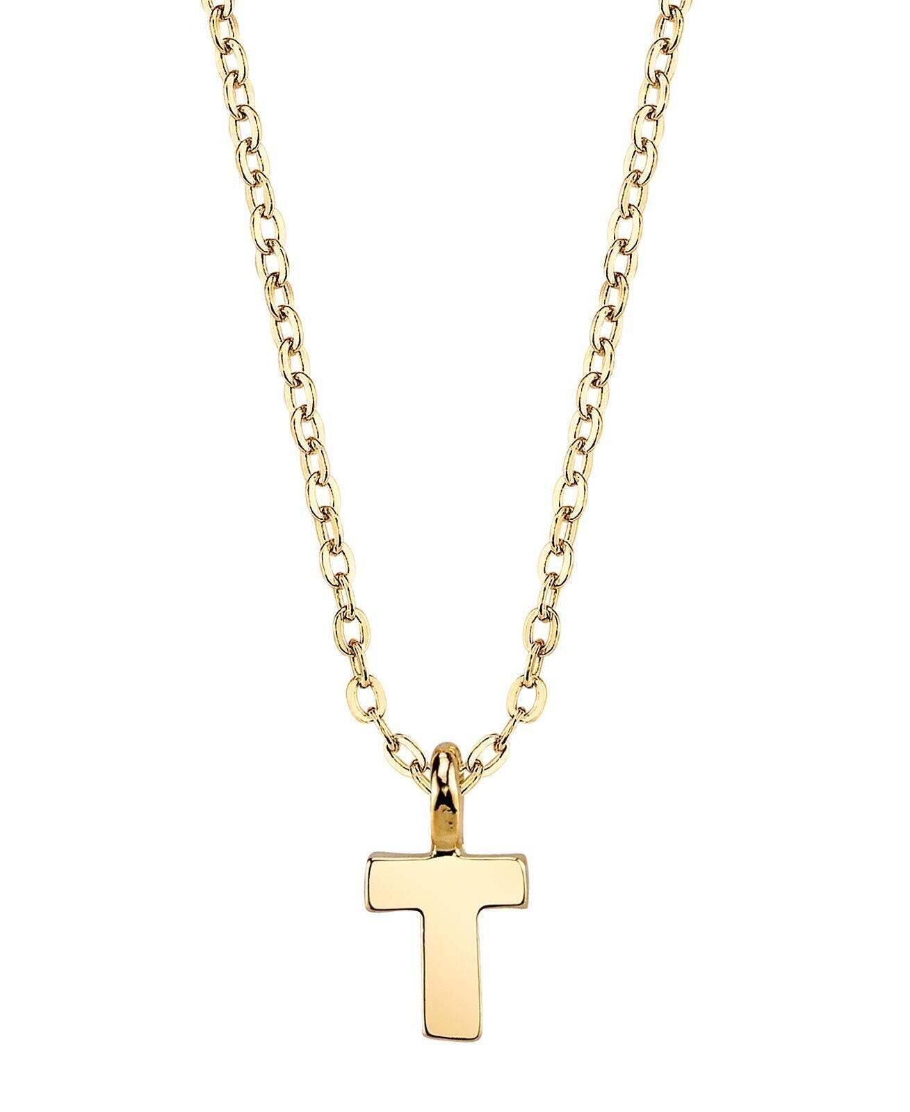 1928 Jewelry Initial Letter Pendant Necklace 20"
