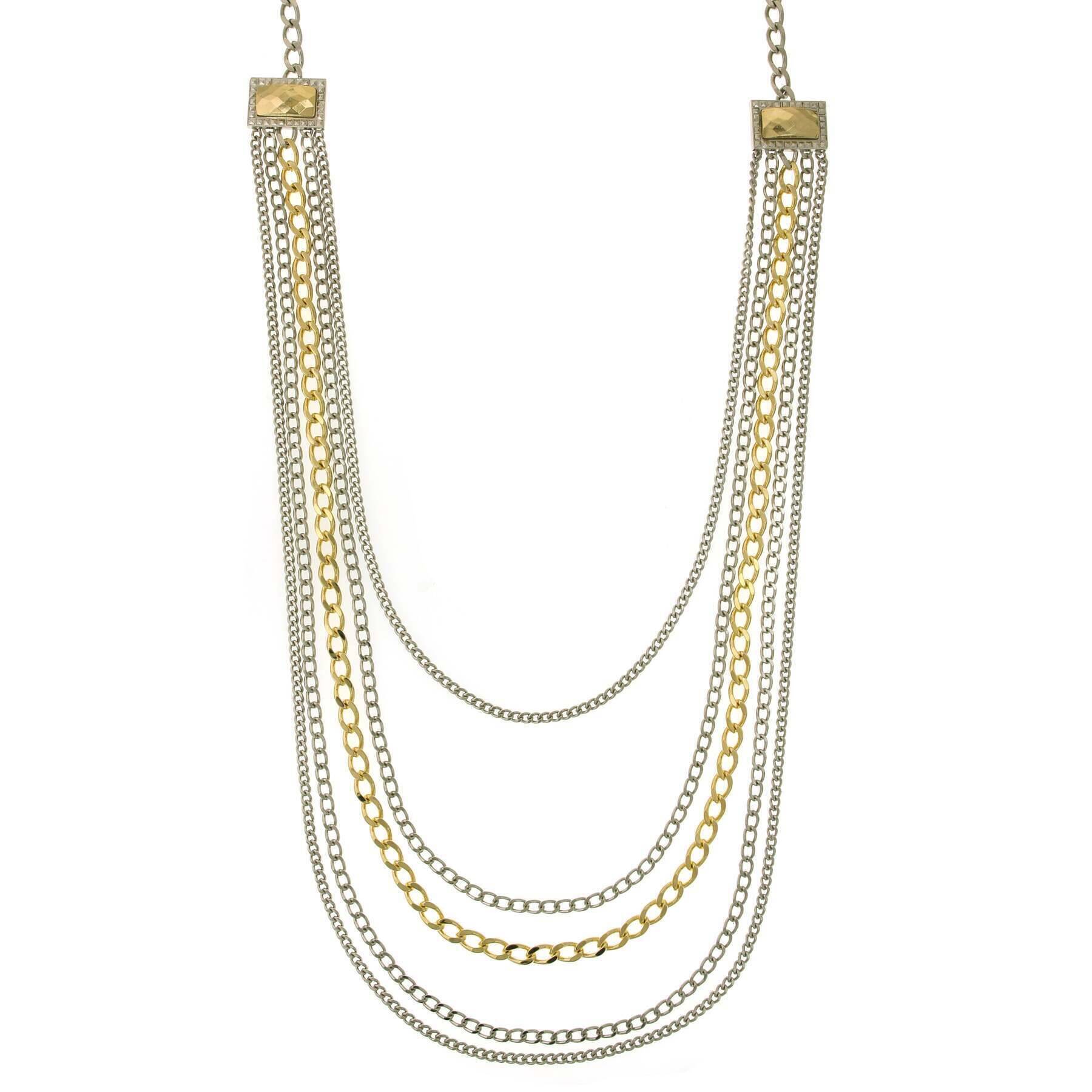 1928 Jewelry Fusion Lux Draped Chain Necklace 26"