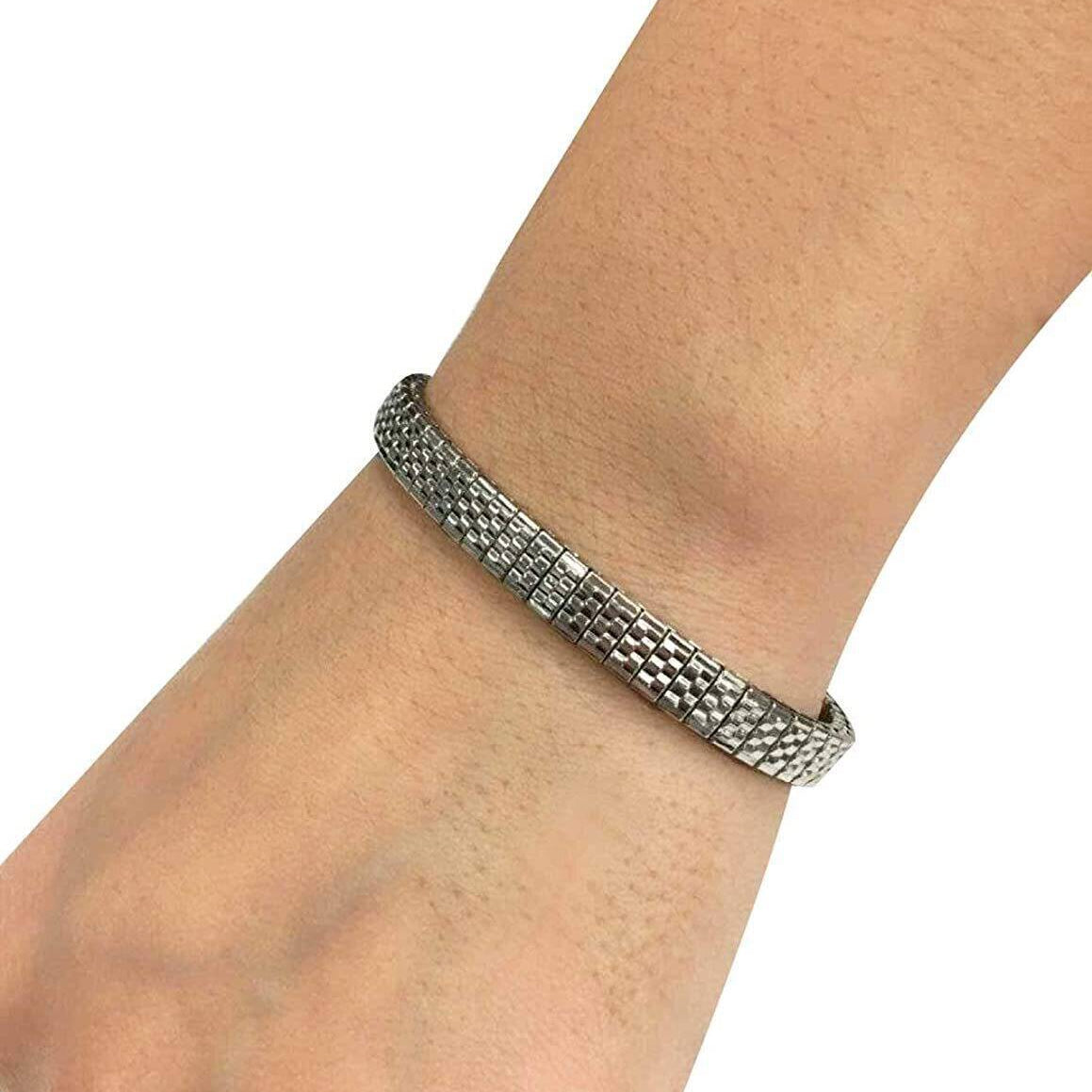 1928 Jewelry Moderno Senza Tempo Stainless Steel Stretch Bracelet