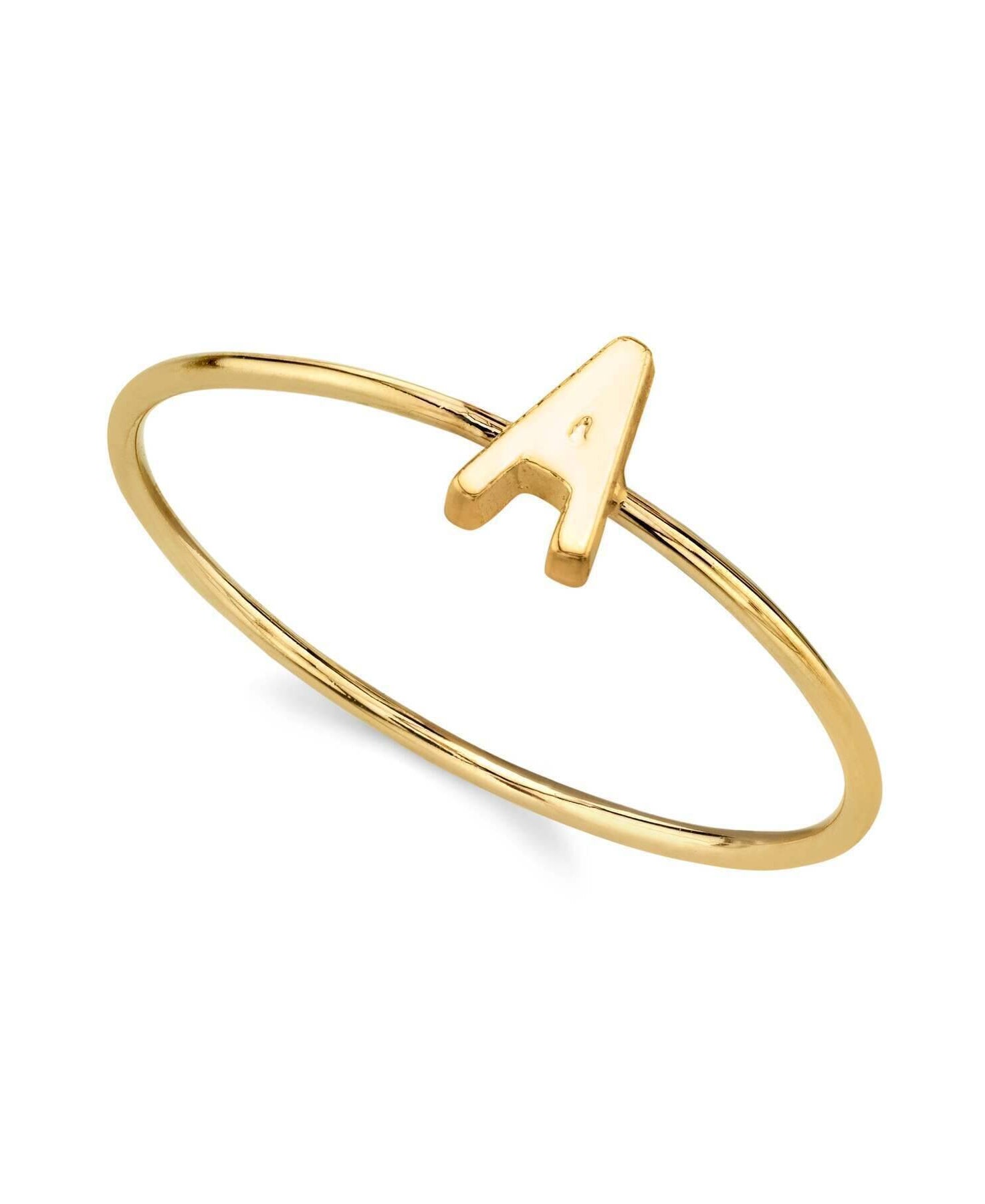 1928 Jewelry Gold Initial Ring Size 7