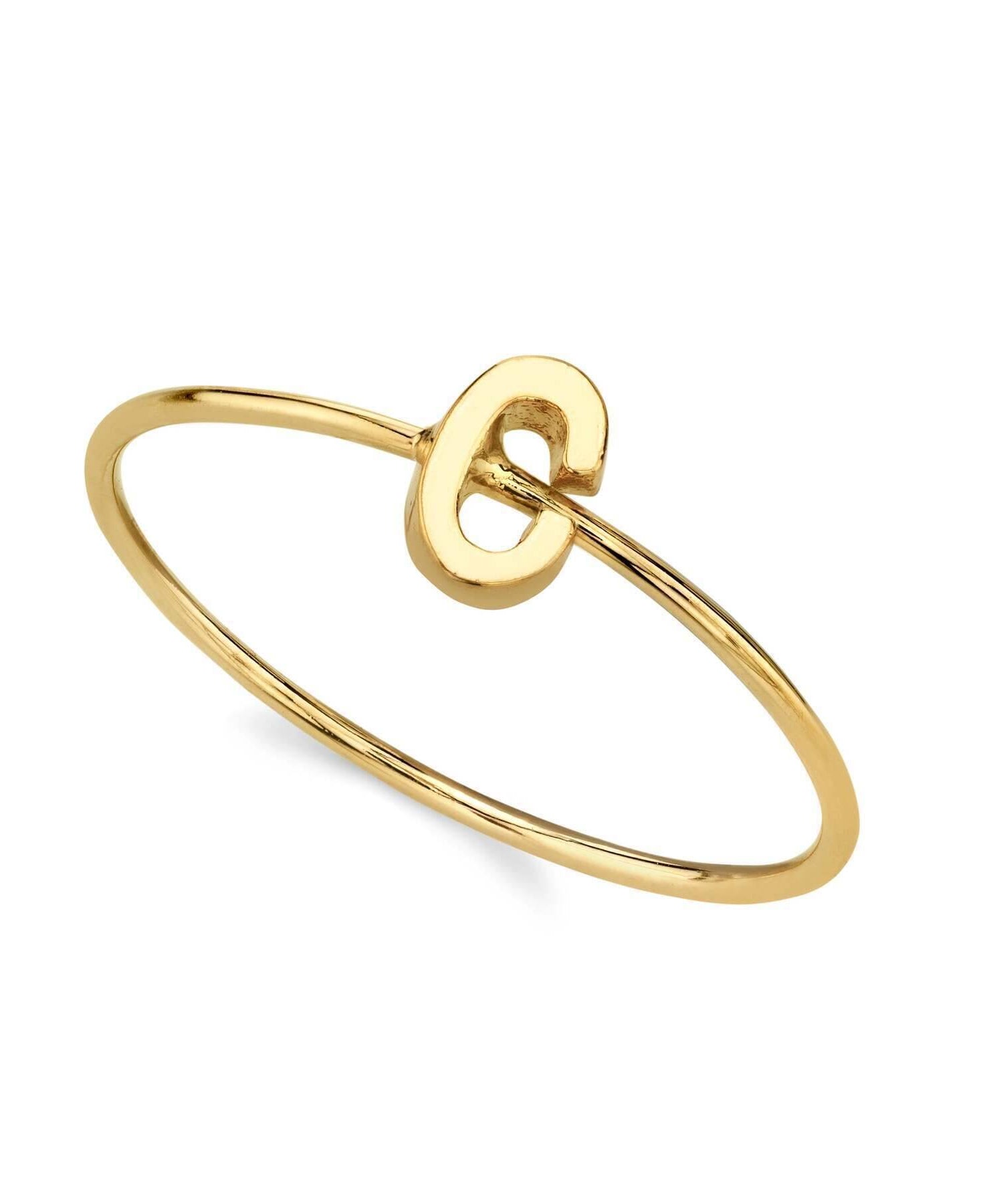1928 Jewelry Gold Initial Ring Size 7