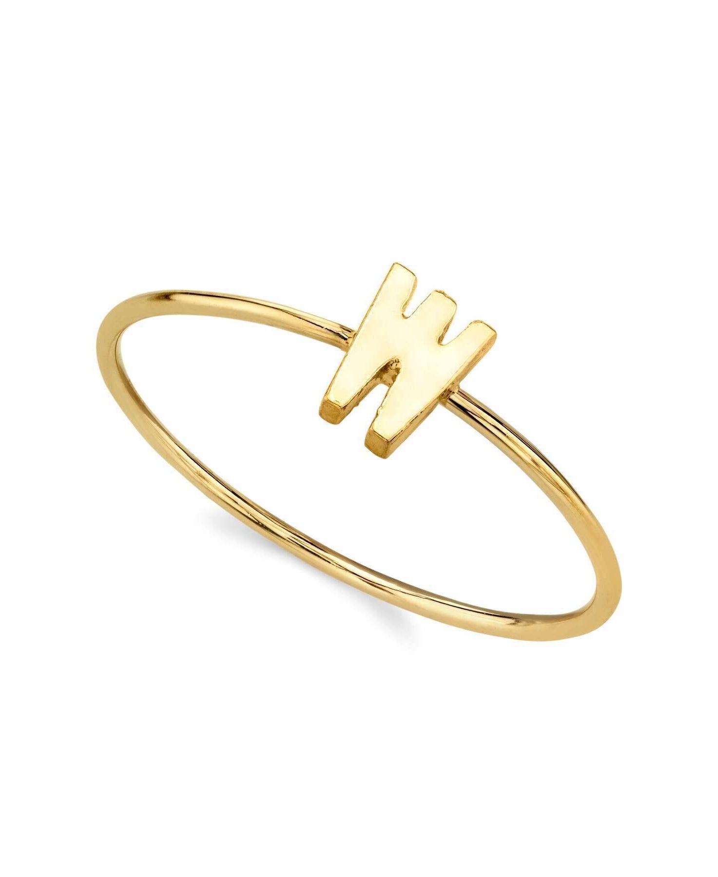 1928 Jewelry Gold Initial Ring Size 7
