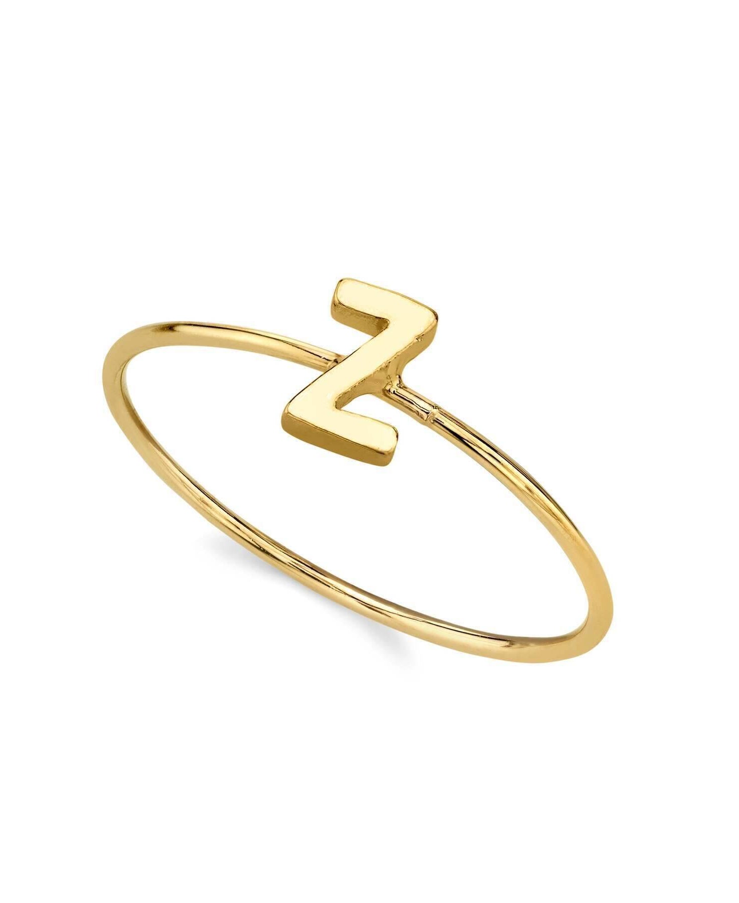 1928 Jewelry Gold Initial Ring Size 7