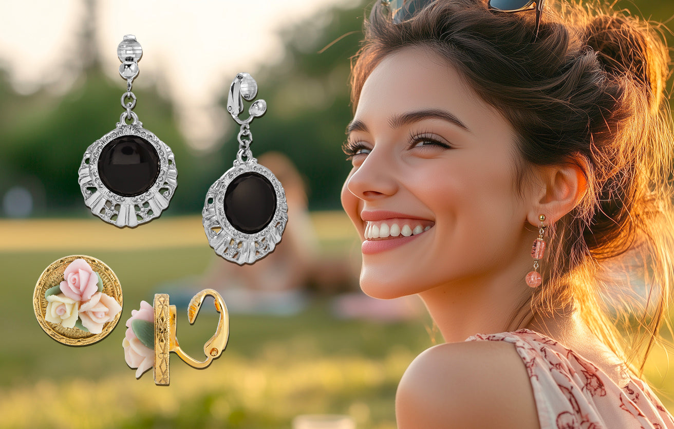 clip-on earrings
